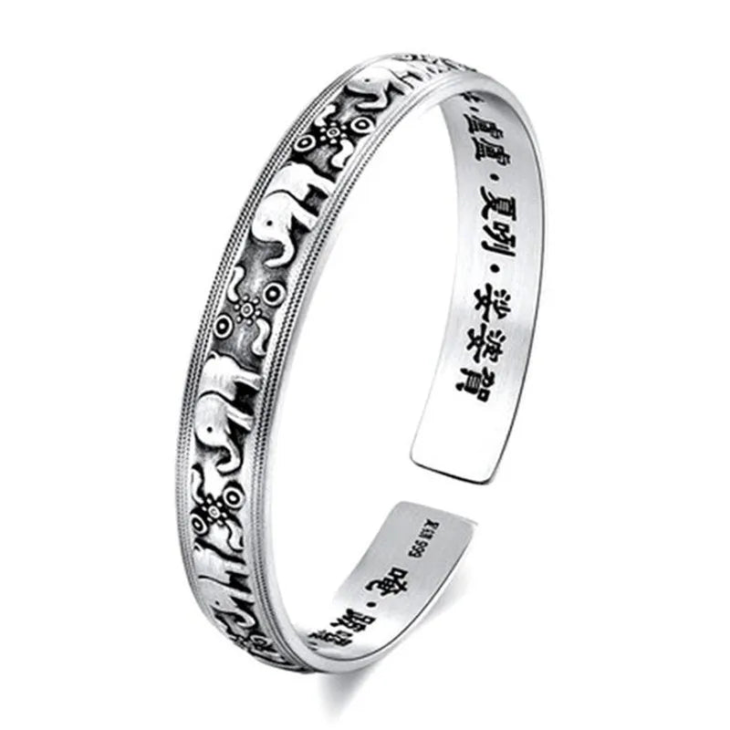 Bransoletka buddyjska z słoniami