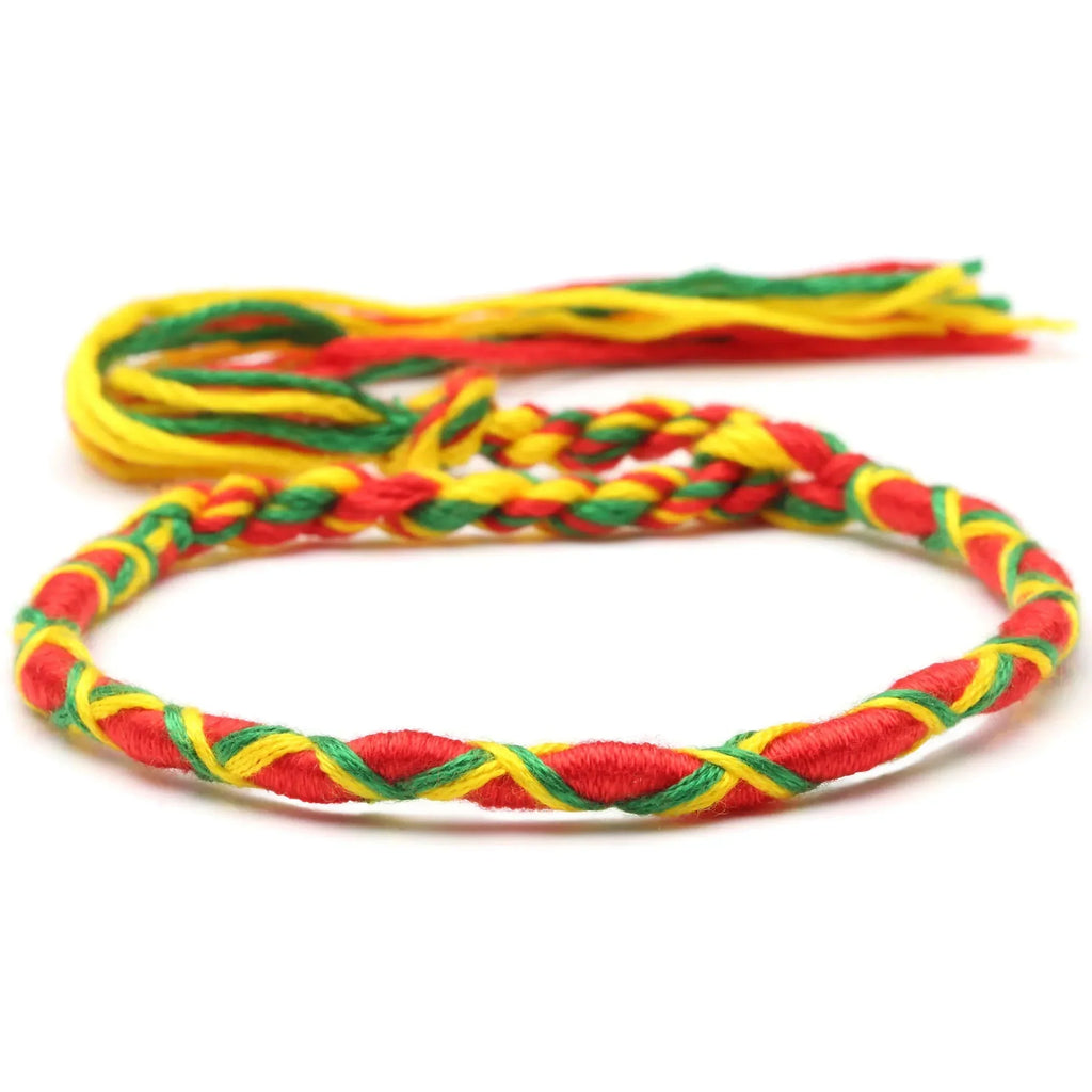 Brazylijska bransoletka w stylu hippie boho pomarańczowa