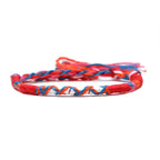 Brazylijska bransoletka w stylu hippie boho czerwona