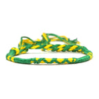 Brazylijska bransoletka w stylu hippie boho zielona