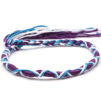 Brazylijska bransoletka w stylu hippie boho fioletowa