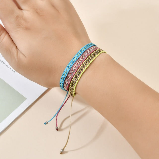 Flettet brasiliansk armbånd til mænd og kvinder