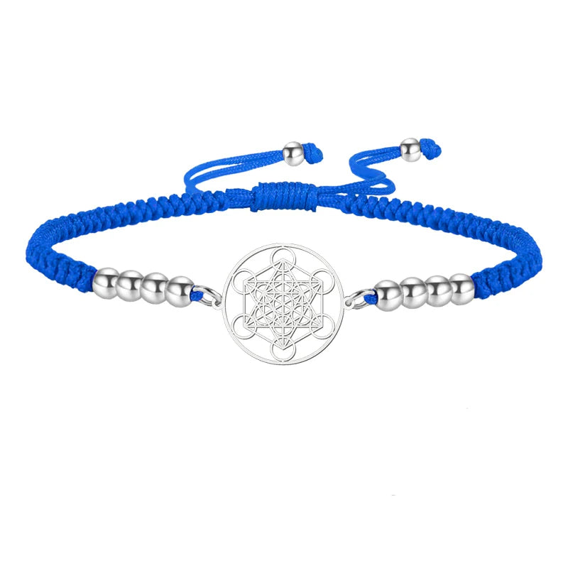 Kolorowa bransoletka Niebieski sześcian Metatrona