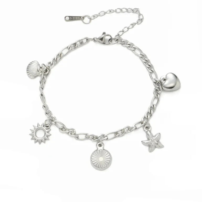 Bracelet Coquillages pour Femme argent