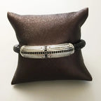 Bransoletka z rustykalnym krzyżem ze skóry - Exception®