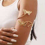 Elegancka Bransoletka na Ramię - Biżuteria na Biceps i Ozdoba Górnej Części Ramienia z Łańcuszkiem dla Kobiet