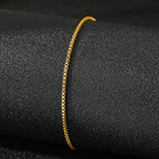 Delikatna bransoletka na kostkę złota