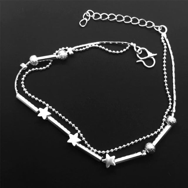 Bracelet de Cheville pour Femme en Argent