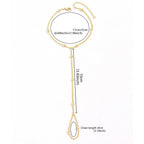 Bransoletka na rękę z kulkami, biżuteria damska, łańcuszek na rękę i palec złoty