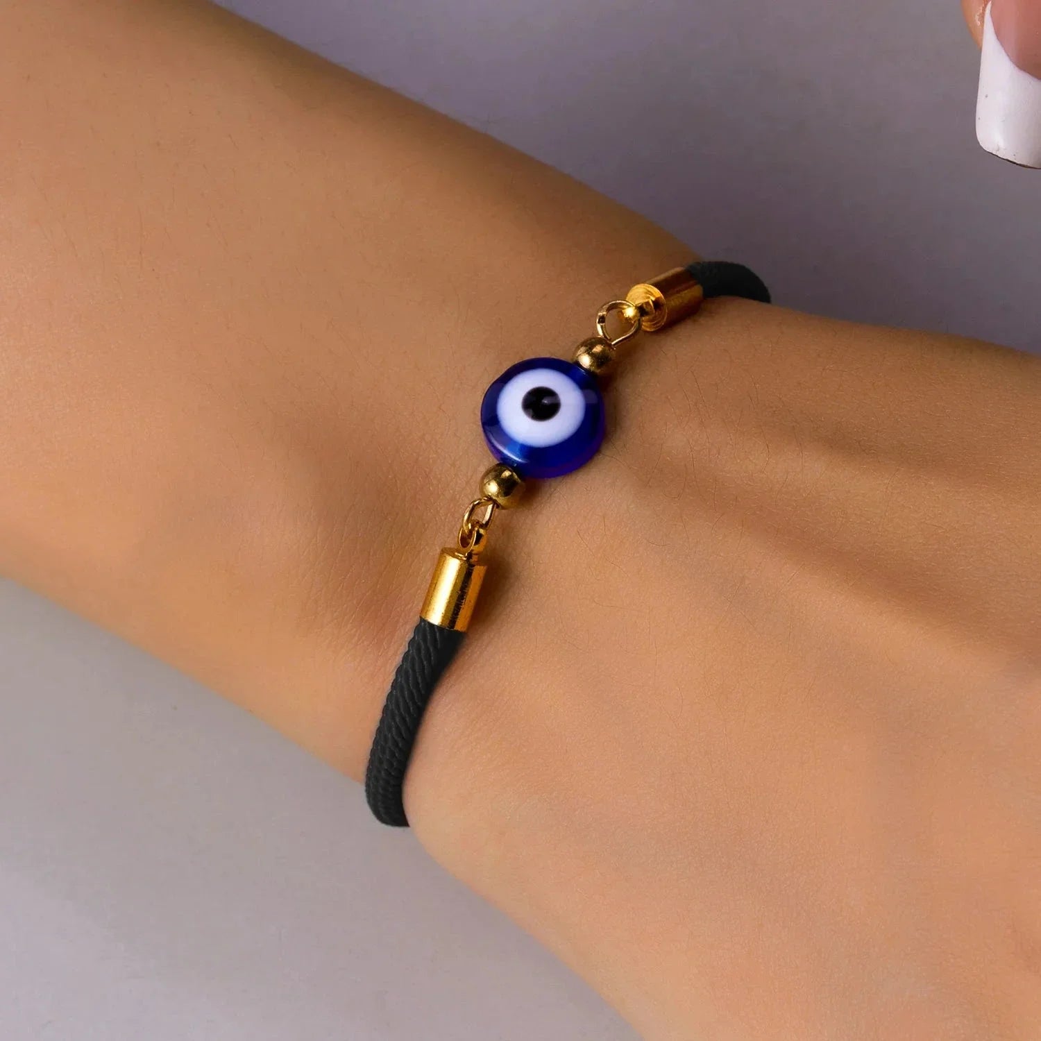 Bracelet de Protection Contre le Mauvais Oeil Noir 1