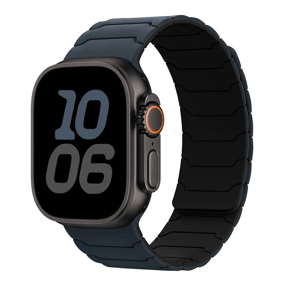 Magnetyczny pasek zamienny do Apple Watch niebiesko-czarny