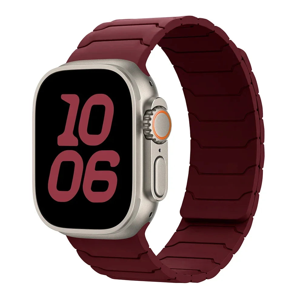 Magnetyczny pasek zamienny do Apple Watch czerwony