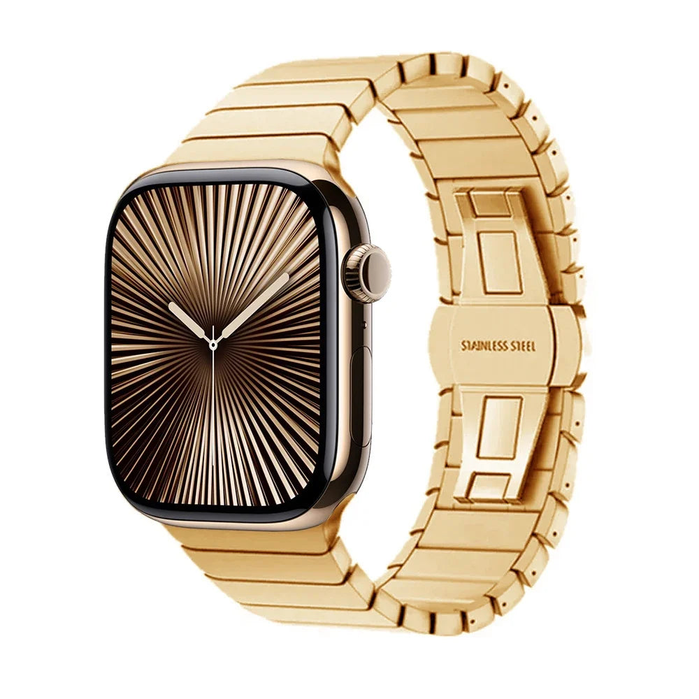 Wymienna bransoleta ze stali nierdzewnej do Apple Watch złota