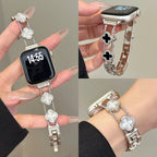 Wymienny pasek do Apple Watch – wzór koniczyny