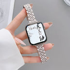 Wymienna bransoleta do Apple Watch ze stali nierdzewnej w kolorze srebrnym