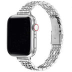 Wymienna bransoleta do Apple Watch ze stali nierdzewnej w kolorze srebrnym