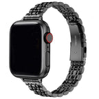 Wymienna bransoleta do Apple Watch ze stali nierdzewnej w kolorze czarnym