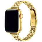 Wymienna bransoleta do Apple Watch ze stali nierdzewnej w kolorze złotym