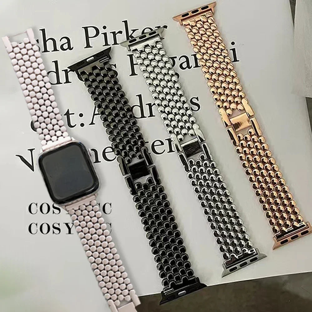 Bransoletka zamienna do Apple Watch ze stali nierdzewnej - damska 