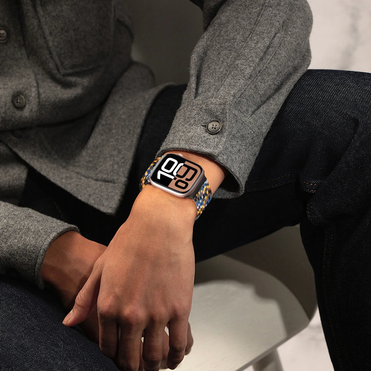 Pasek zamienny do Apple Watch z linki spadochronowej 