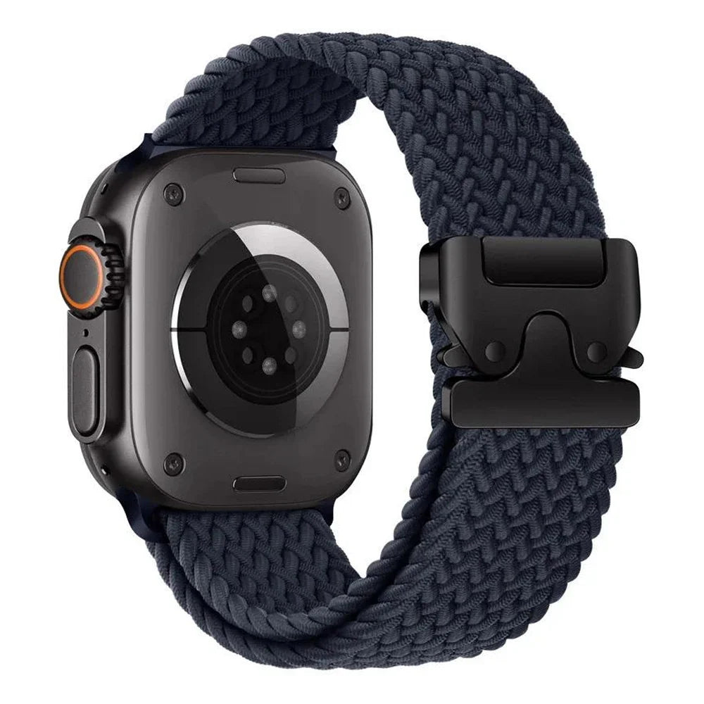 Pasek zamienny do Apple Watch z granatowej linki spadochronowej