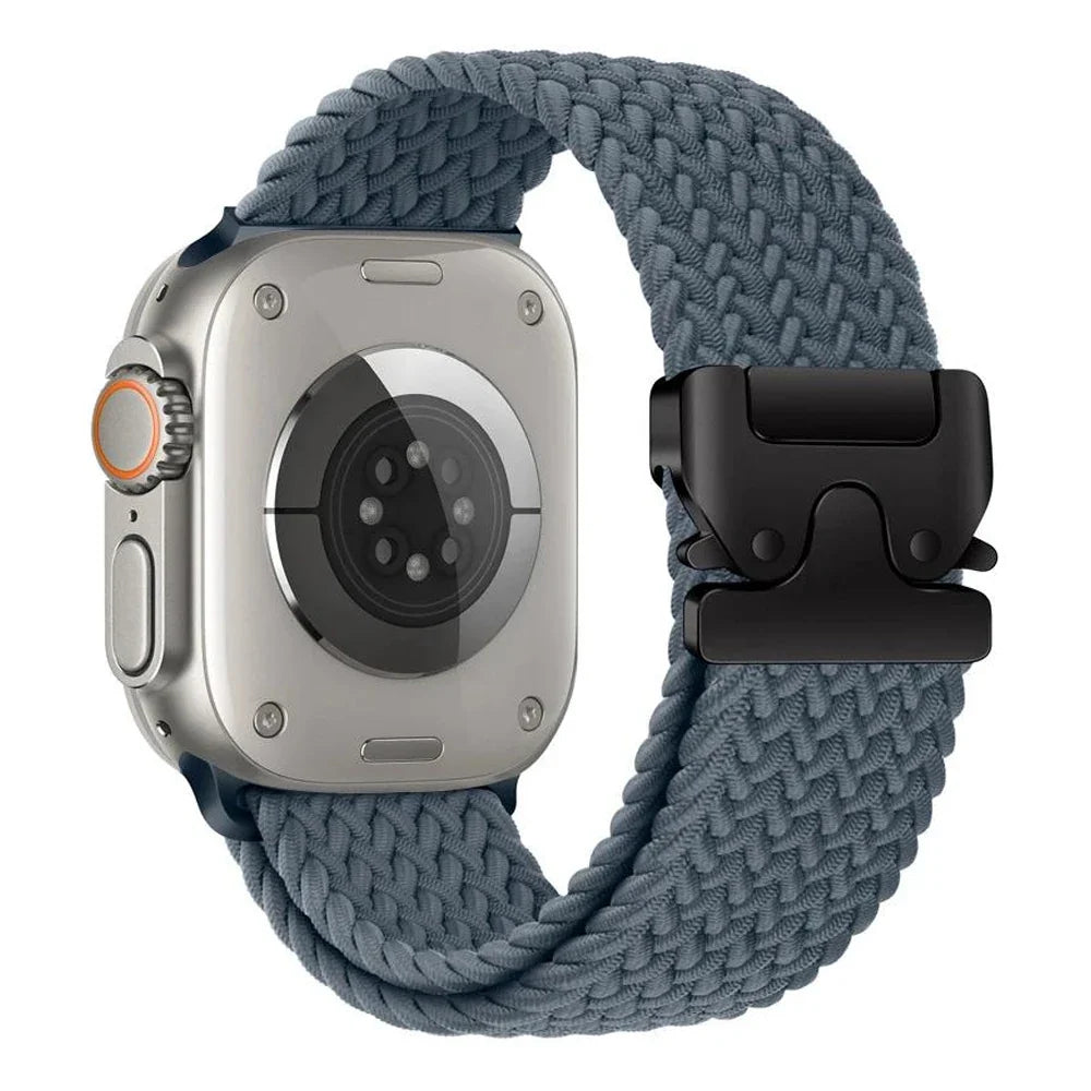 Pasek zamienny do Apple Watch z niebieskoszarej linki spadochronowej