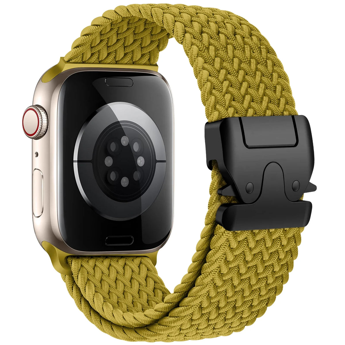 Pasek zamienny do Apple Watch z żółtej linki spadochronowej