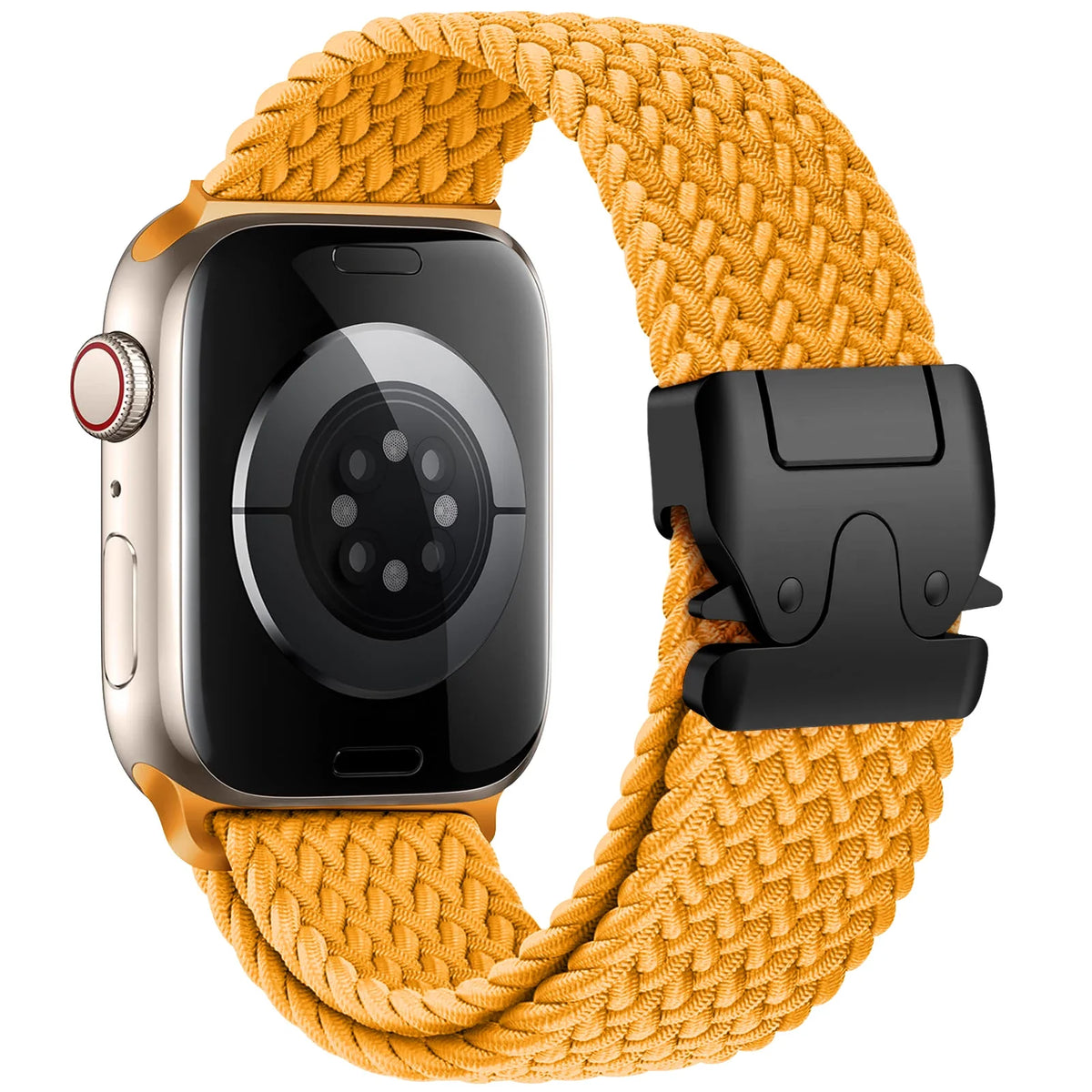 Pasek zamienny do Apple Watch z żółtej linki spadochronowej