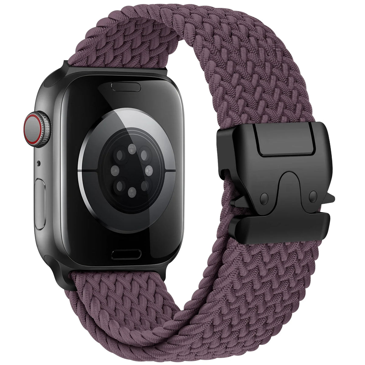 Pasek zamienny do Apple Watch z fioletowej linki spadochronowej