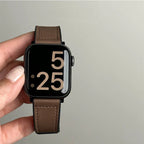 Wymienny pasek do Apple Watch ze skóry w kolorze brązowym