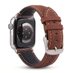 Klasyczny jasnobrązowy skórzany pasek zamienny do Apple Watch