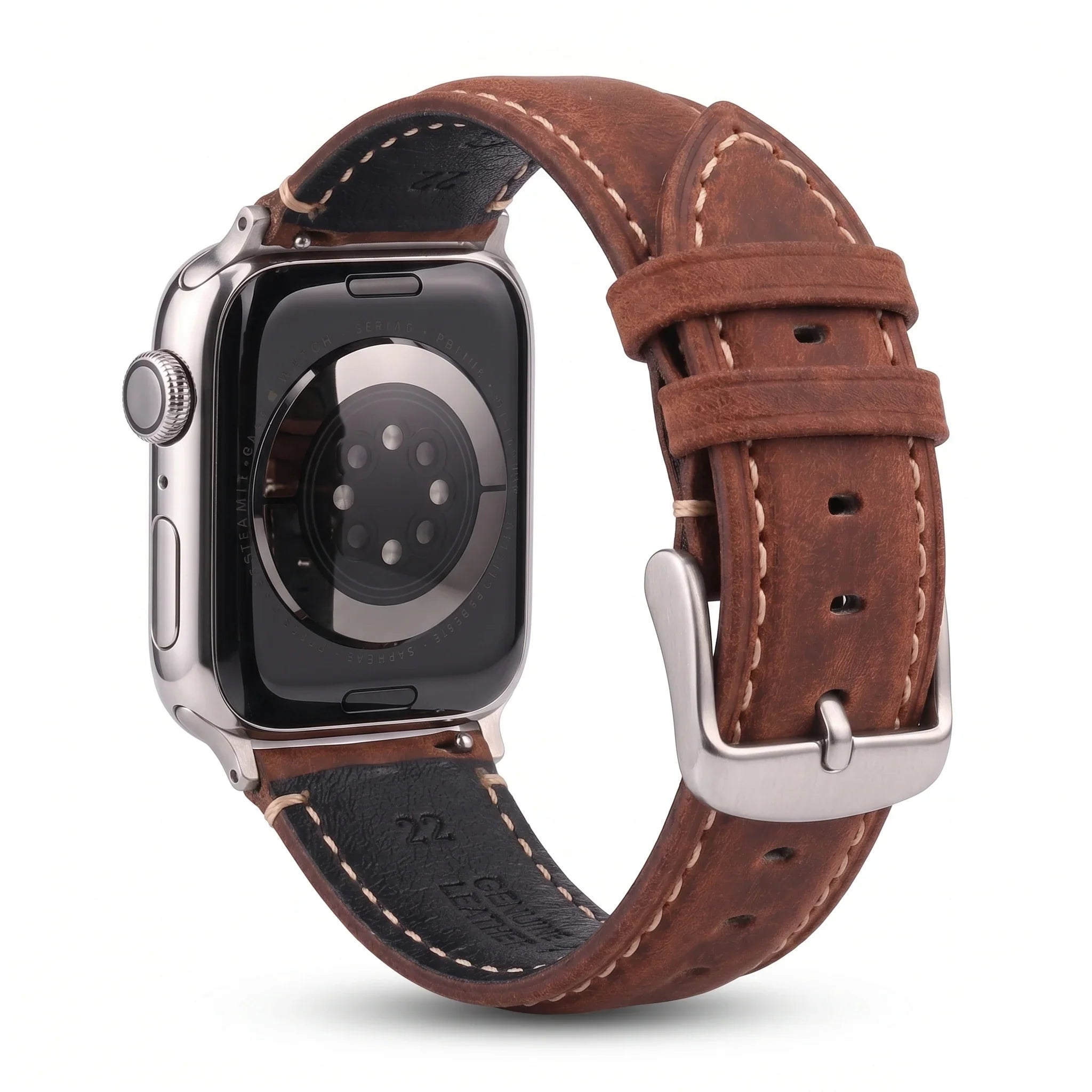 Klasyczny jasnobrązowy skórzany pasek zamienny do Apple Watch