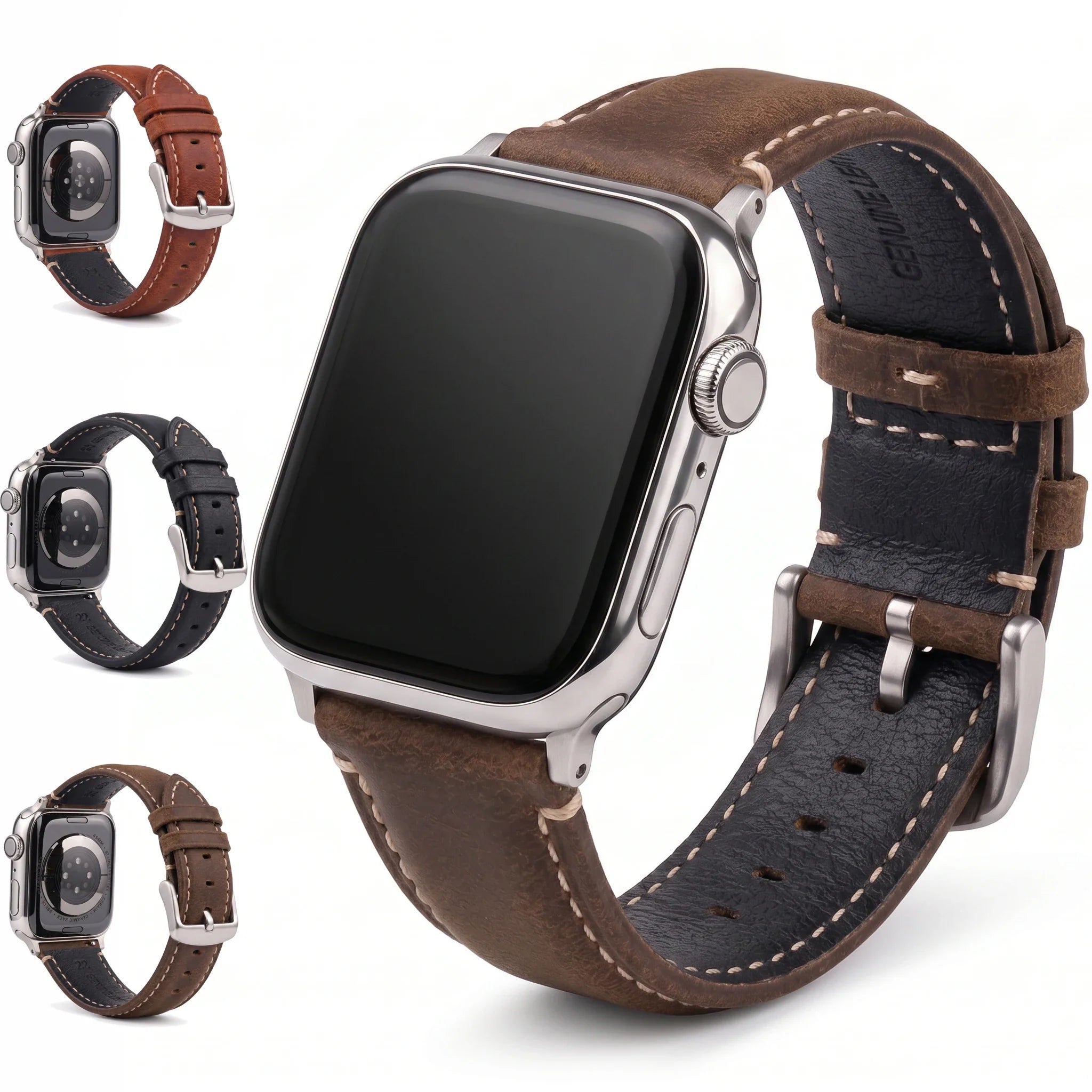 Klasyczny skórzany pasek zamienny do Apple Watch 