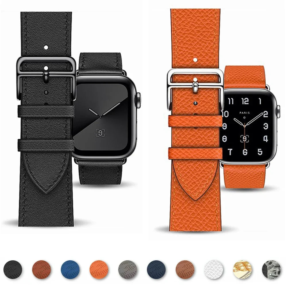 Skórzany pasek zamienny do Apple Watch dla kobiet i mężczyzn