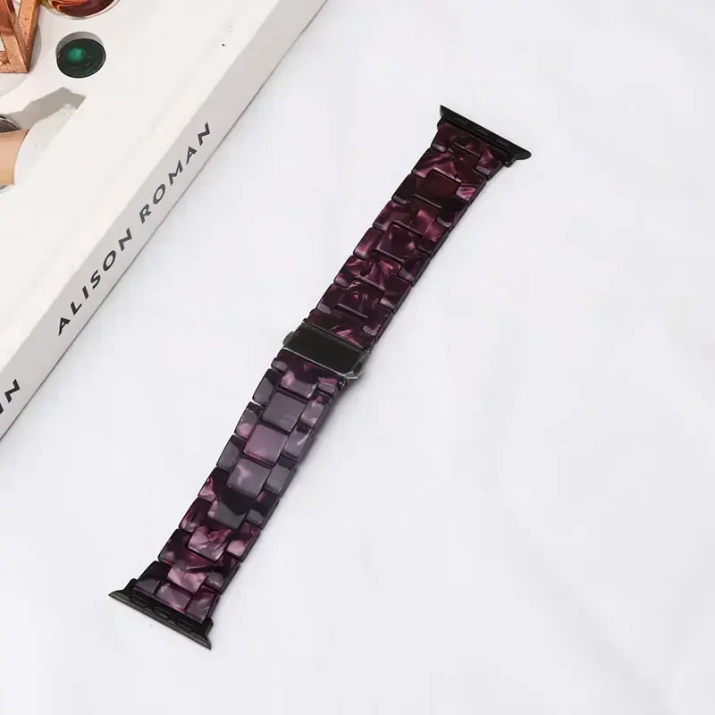 Wymienny pasek z żywicy do Apple Watch w kolorze fioletowym 