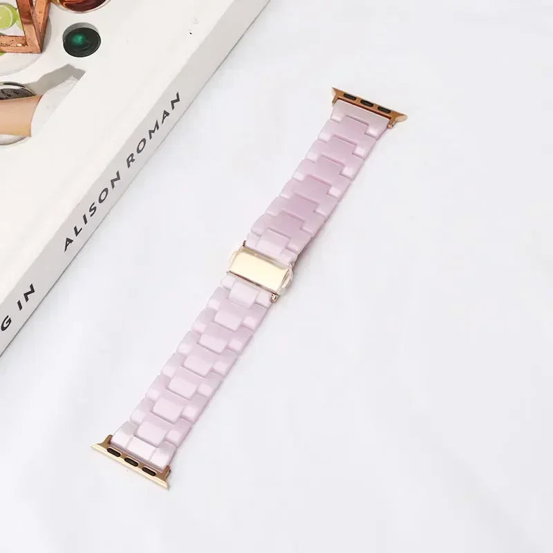 Wymienny pasek z żywicy do Apple Watch w kolorze fioletowym