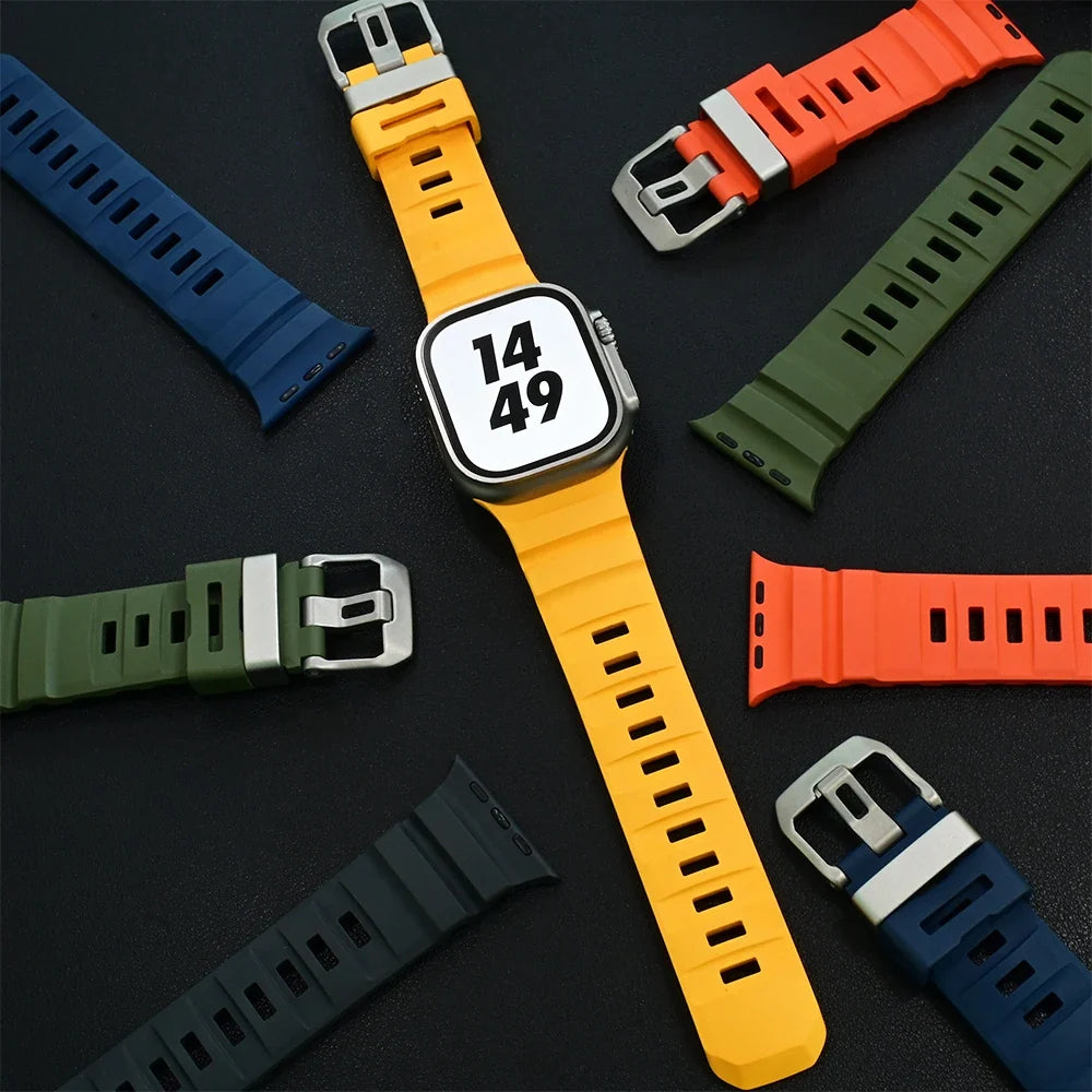 Gruby silikonowy pasek zamienny do Apple Watch