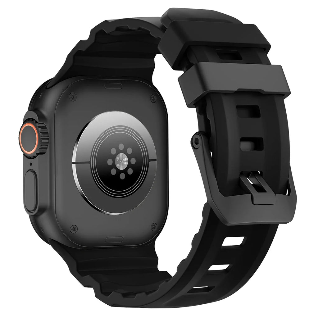Gruby silikonowy pasek zamienny do Apple Watch czarny