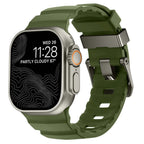 Gruby silikonowy pasek zamienny do Apple Watch zielony