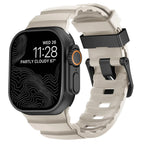 Gruby silikonowy pasek zamienny do Apple Watch biały