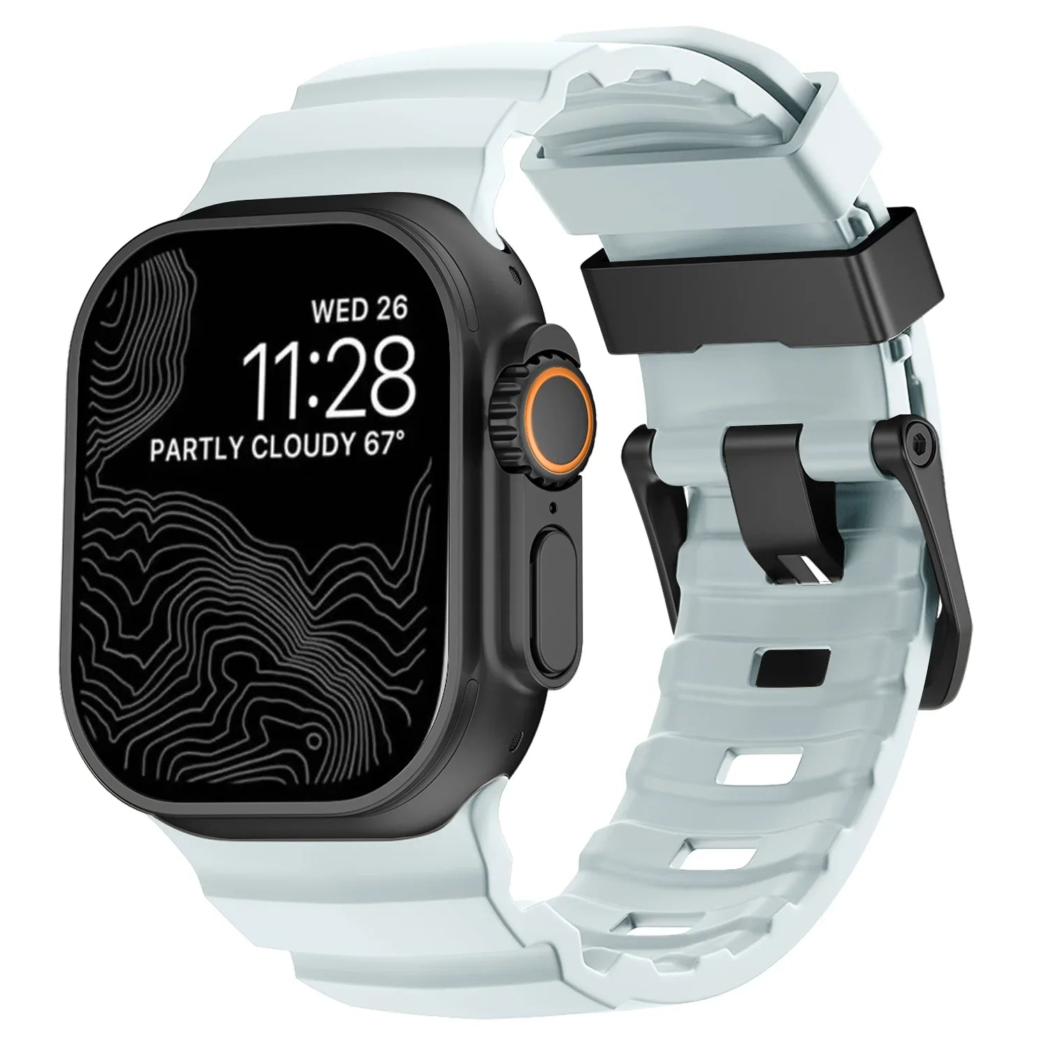 Gruby silikonowy pasek zamienny do Apple Watch niebieski