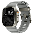 Gruby silikonowy pasek zamienny do Apple Watch szary