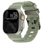 Gruby silikonowy pasek zamienny do Apple Watch zielony