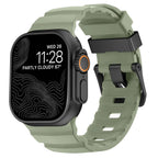 Gruby silikonowy pasek zamienny do Apple Watch zielony