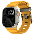 Gruby silikonowy pasek zamienny do Apple Watch żółty
