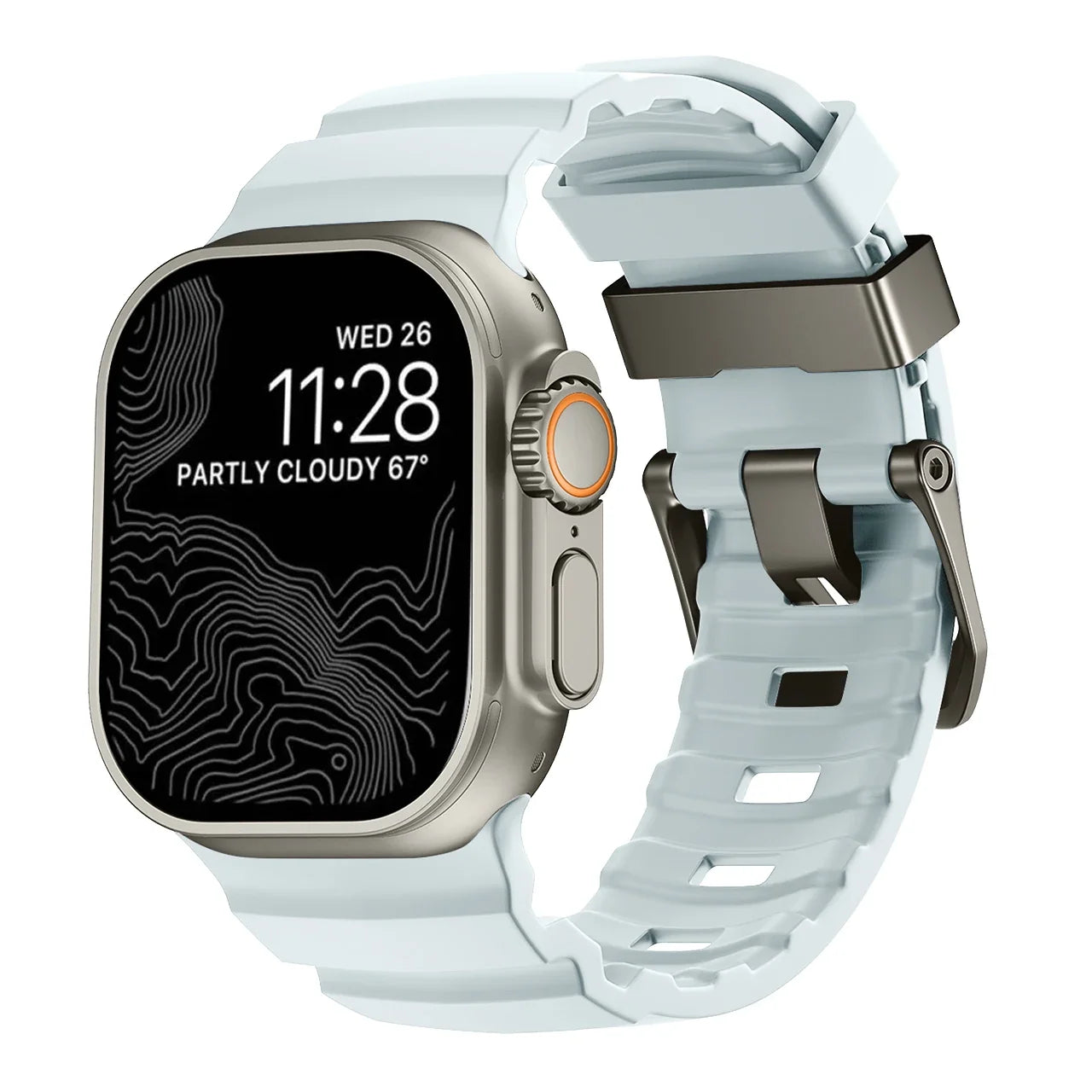 Gruby silikonowy pasek zamienny do Apple Watch niebieski