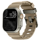 Gruby silikonowy pasek zamienny do Apple Watch brązowy