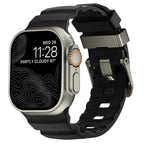 Gruby silikonowy pasek zamienny do Apple Watch czarny
