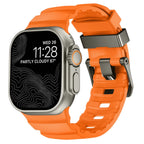 Gruby silikonowy pasek zamienny do Apple Watch pomarańczowy