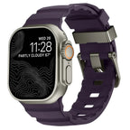 Gruby silikonowy pasek zamienny do Apple Watch fioletowy